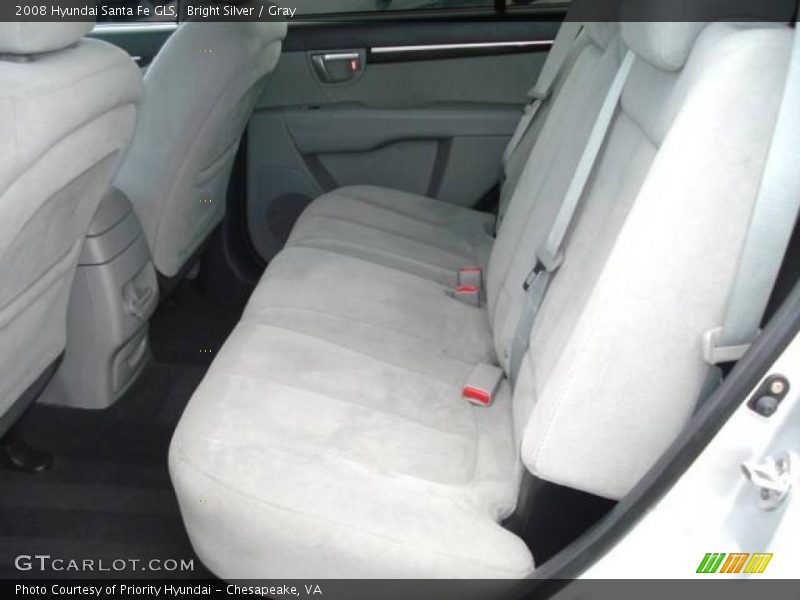 Bright Silver / Gray 2008 Hyundai Santa Fe GLS