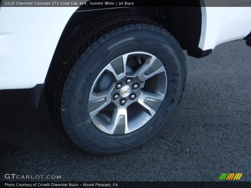Summit White / Jet Black 2016 Chevrolet Colorado Z71 Crew Cab 4x4