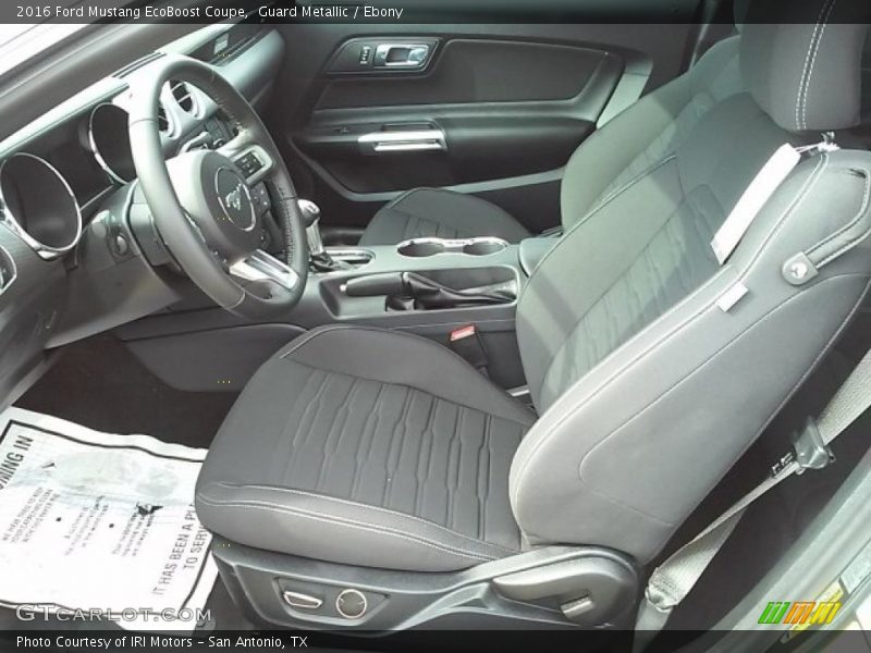 Guard Metallic / Ebony 2016 Ford Mustang EcoBoost Coupe