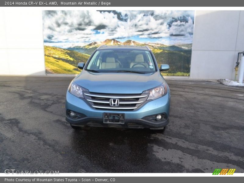 Mountain Air Metallic / Beige 2014 Honda CR-V EX-L AWD