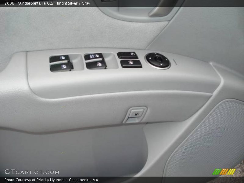 Bright Silver / Gray 2008 Hyundai Santa Fe GLS