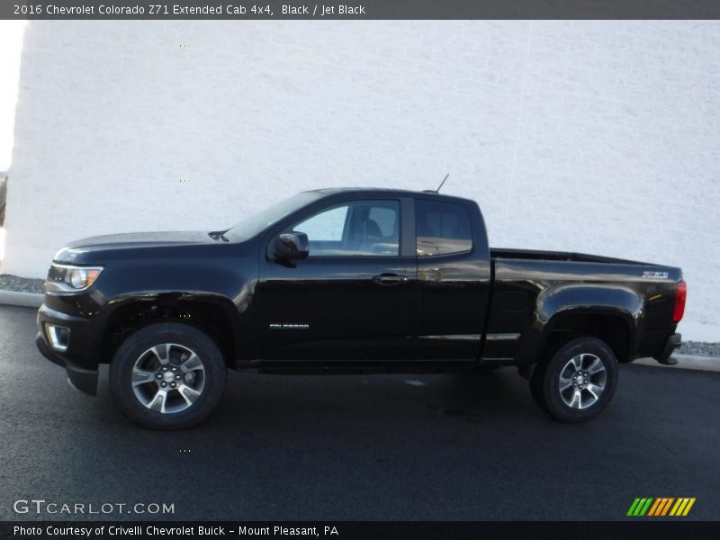 Black / Jet Black 2016 Chevrolet Colorado Z71 Extended Cab 4x4