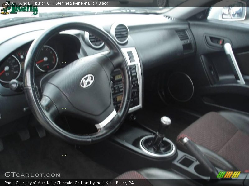 Sterling Silver Metallic / Black 2006 Hyundai Tiburon GT