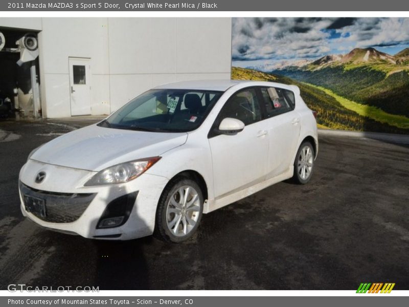 Crystal White Pearl Mica / Black 2011 Mazda MAZDA3 s Sport 5 Door