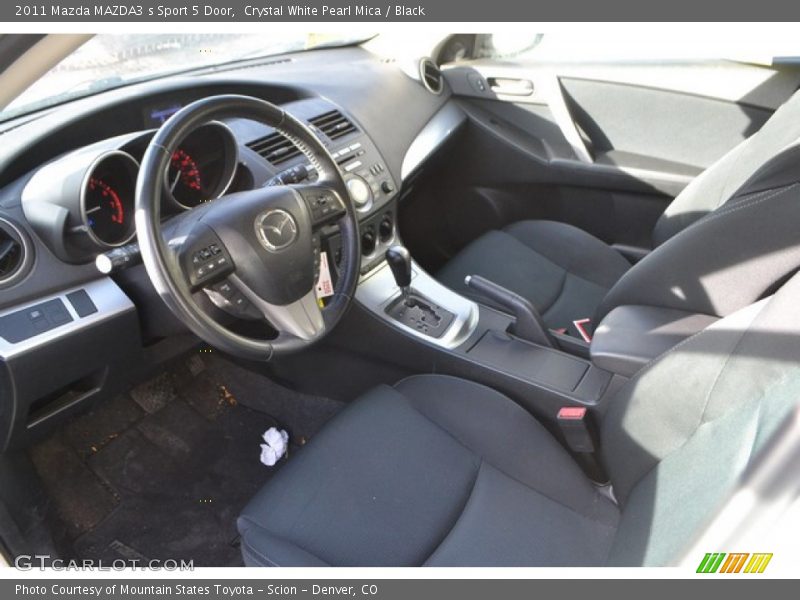 Crystal White Pearl Mica / Black 2011 Mazda MAZDA3 s Sport 5 Door