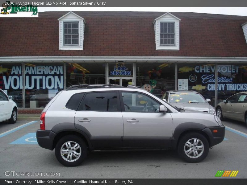Sahara Silver / Gray 2006 Hyundai Tucson GLS V6 4x4