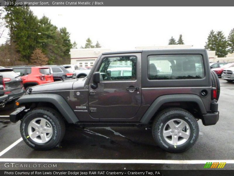 Granite Crystal Metallic / Black 2016 Jeep Wrangler Sport