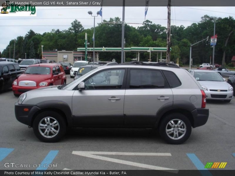 Sahara Silver / Gray 2006 Hyundai Tucson GLS V6 4x4