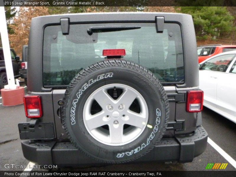 Granite Crystal Metallic / Black 2016 Jeep Wrangler Sport