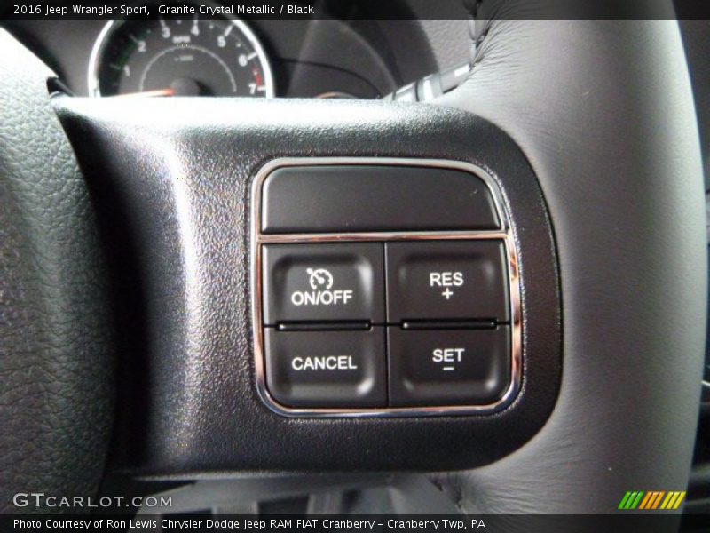 Granite Crystal Metallic / Black 2016 Jeep Wrangler Sport