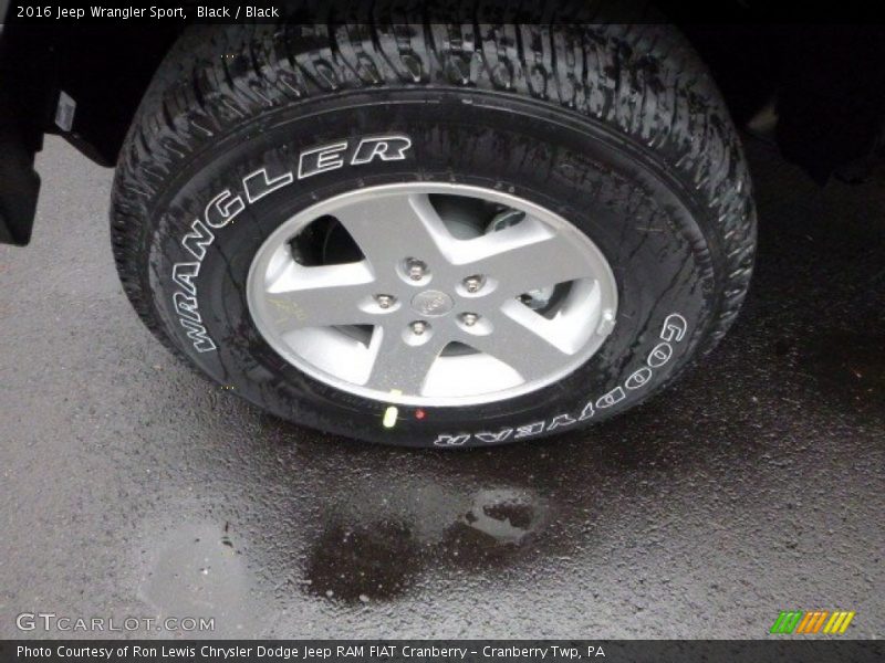 Black / Black 2016 Jeep Wrangler Sport