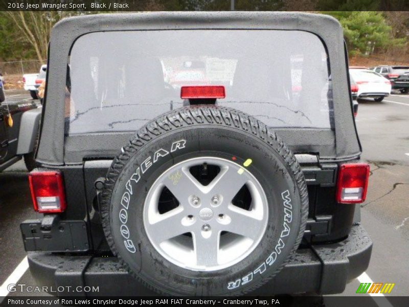 Black / Black 2016 Jeep Wrangler Sport