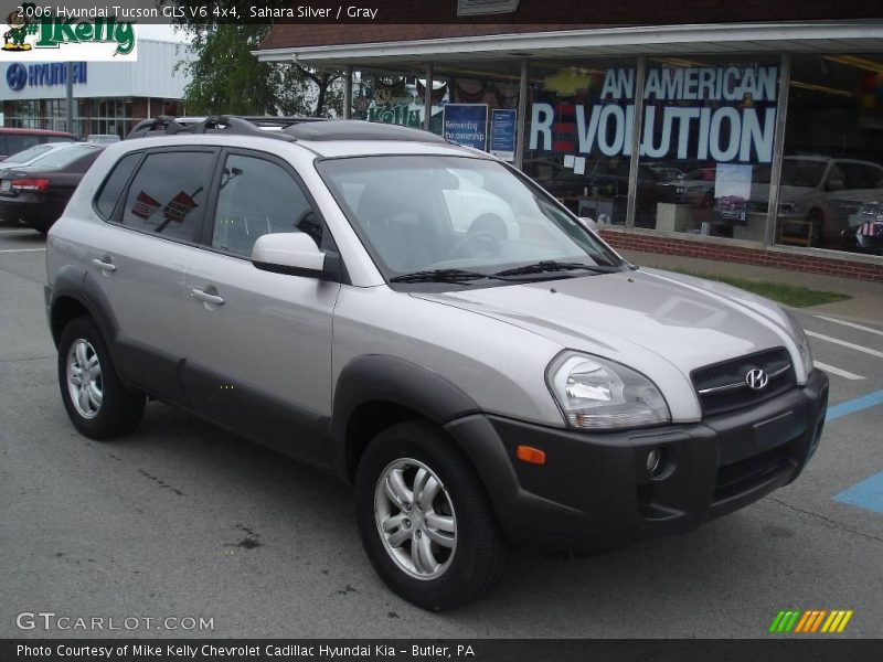 Sahara Silver / Gray 2006 Hyundai Tucson GLS V6 4x4