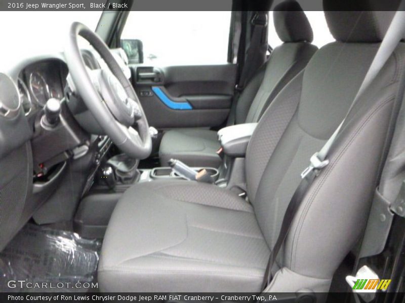 Black / Black 2016 Jeep Wrangler Sport