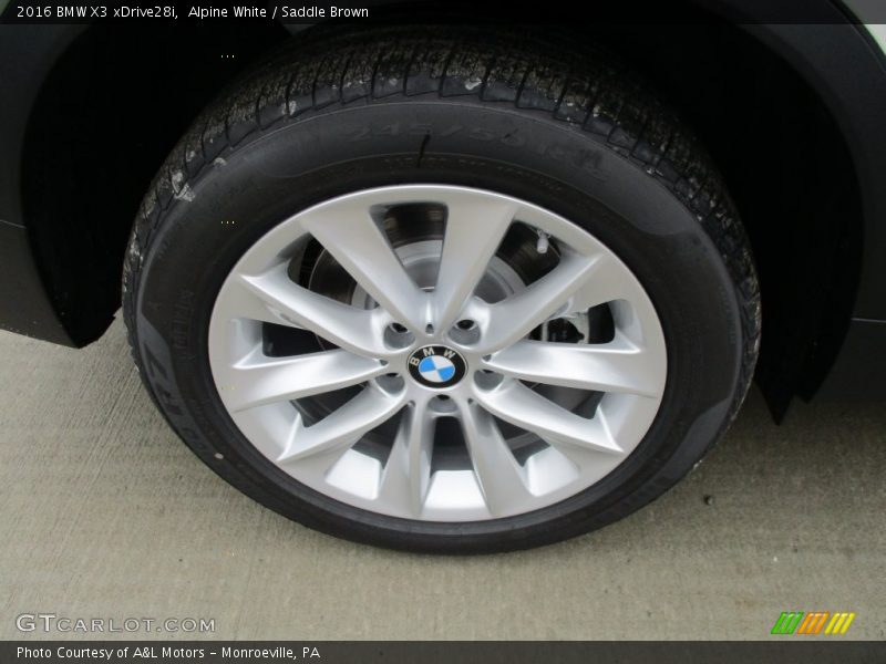 Alpine White / Saddle Brown 2016 BMW X3 xDrive28i