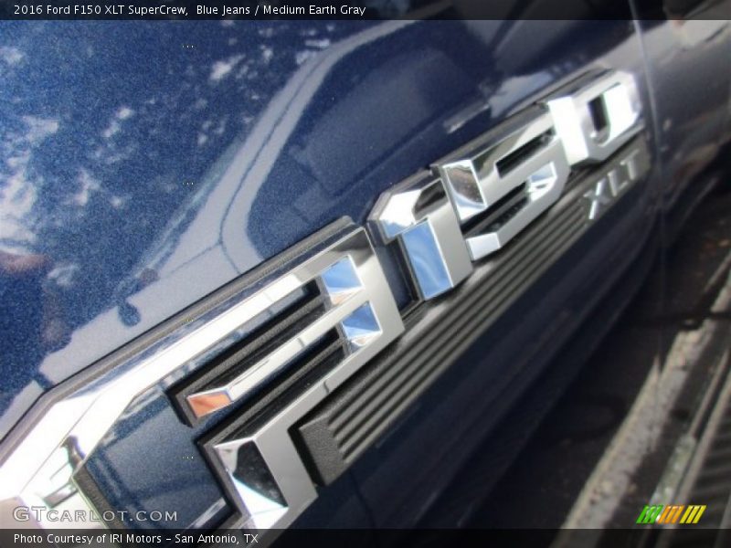 Blue Jeans / Medium Earth Gray 2016 Ford F150 XLT SuperCrew