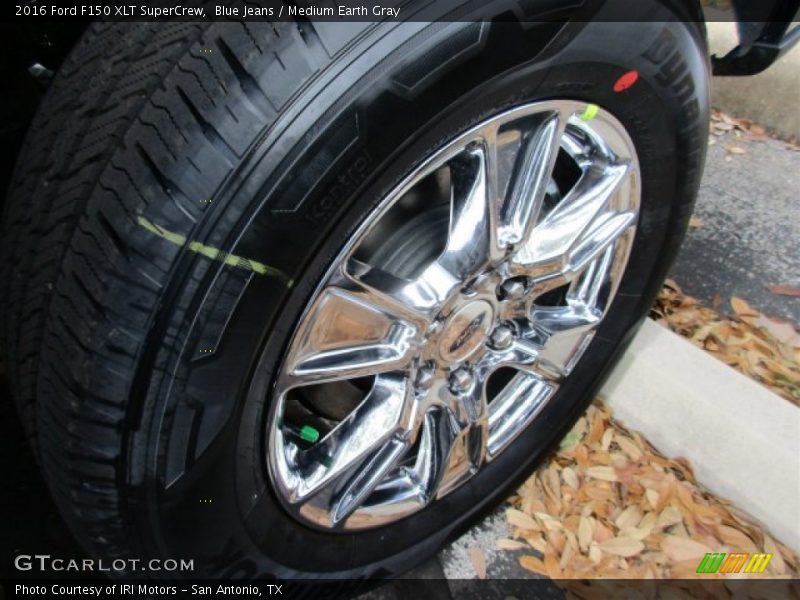 Blue Jeans / Medium Earth Gray 2016 Ford F150 XLT SuperCrew
