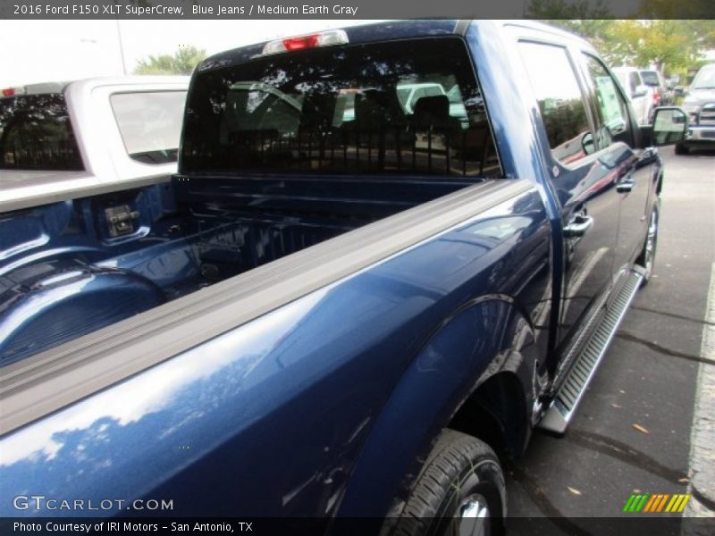 Blue Jeans / Medium Earth Gray 2016 Ford F150 XLT SuperCrew