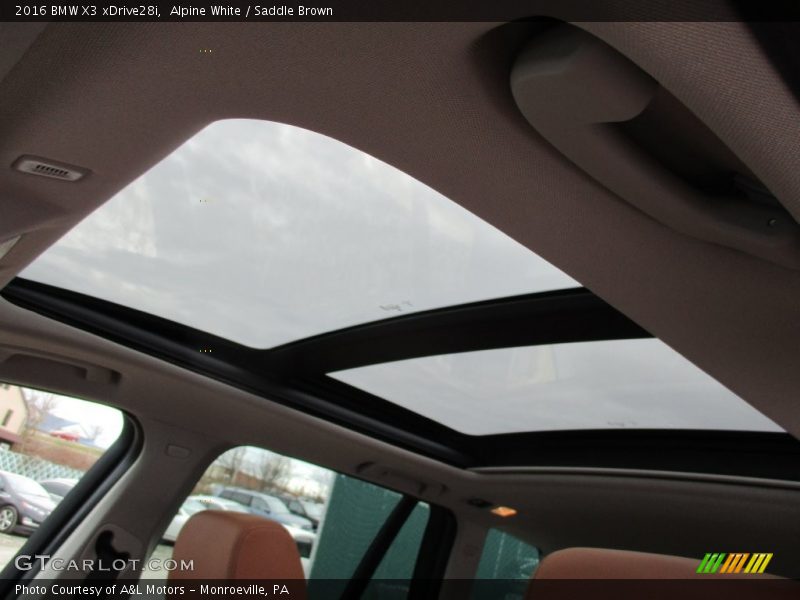 Alpine White / Saddle Brown 2016 BMW X3 xDrive28i