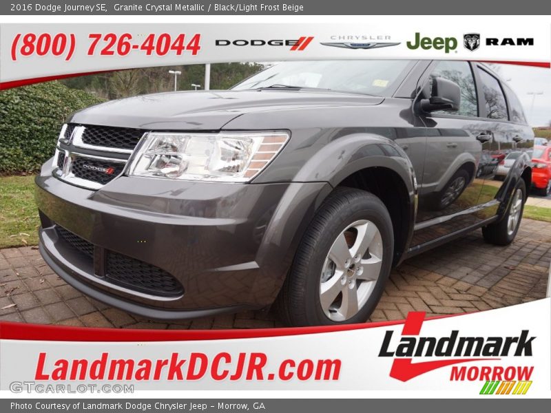 Granite Crystal Metallic / Black/Light Frost Beige 2016 Dodge Journey SE