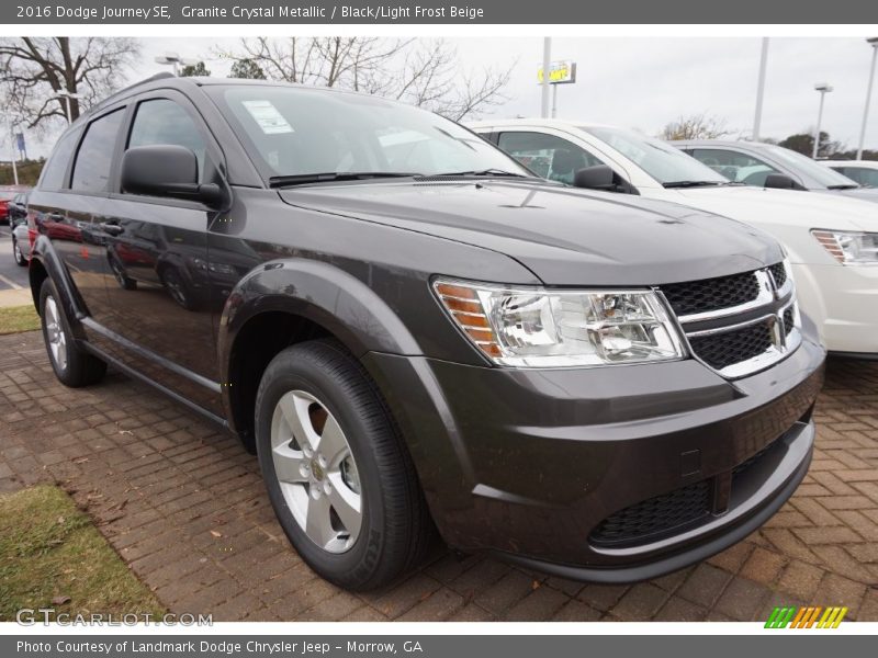 Granite Crystal Metallic / Black/Light Frost Beige 2016 Dodge Journey SE