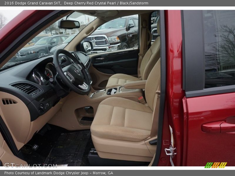 Deep Cherry Red Crystal Pearl / Black/Sandstorm 2016 Dodge Grand Caravan SXT