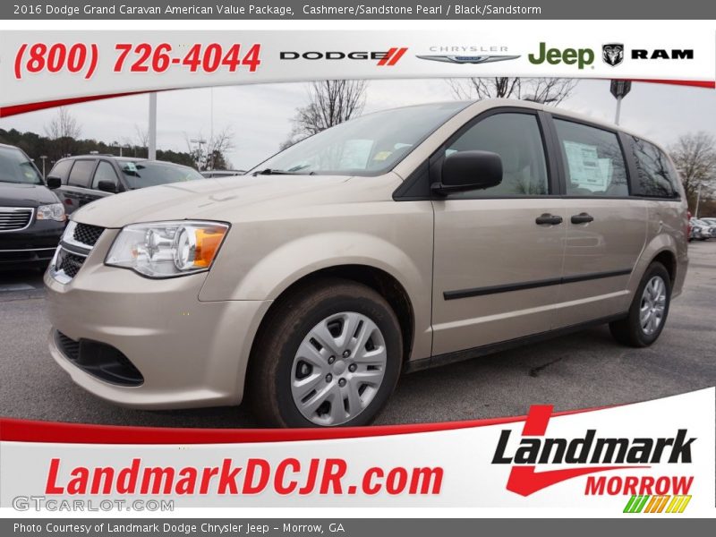 Cashmere/Sandstone Pearl / Black/Sandstorm 2016 Dodge Grand Caravan American Value Package