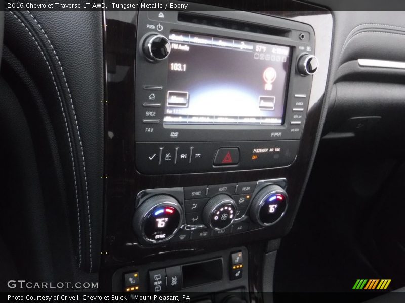Tungsten Metallic / Ebony 2016 Chevrolet Traverse LT AWD