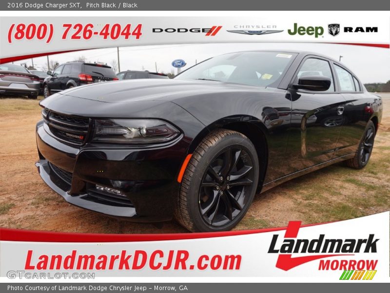 Pitch Black / Black 2016 Dodge Charger SXT