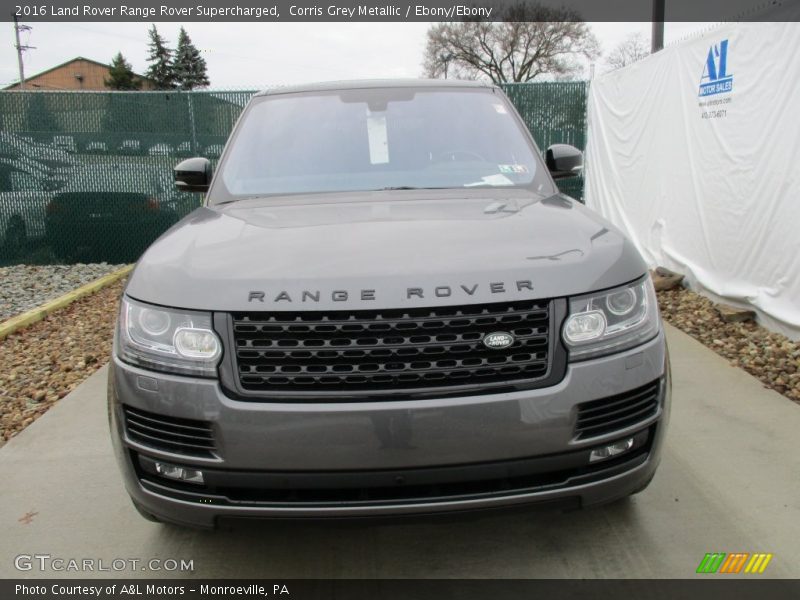 Corris Grey Metallic / Ebony/Ebony 2016 Land Rover Range Rover Supercharged