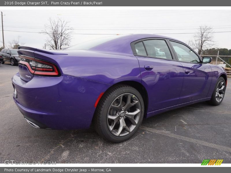 Plum Crazy Pearl / Black/Pearl 2016 Dodge Charger SXT