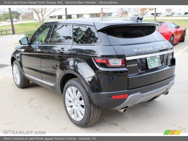 Santorini Black Metalllic / Ebony/Ebony 2016 Land Rover Range Rover Evoque HSE