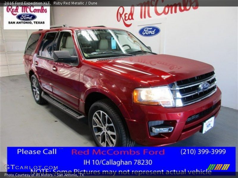 Ruby Red Metallic / Dune 2016 Ford Expedition XLT