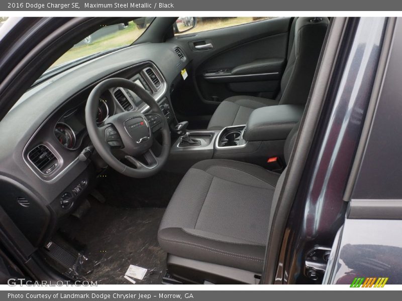 Maximum Steel Metallic / Black 2016 Dodge Charger SE