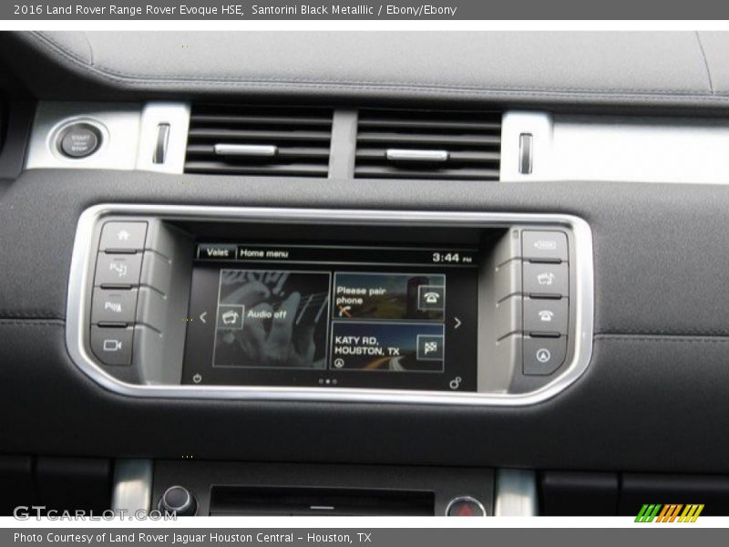 Santorini Black Metalllic / Ebony/Ebony 2016 Land Rover Range Rover Evoque HSE