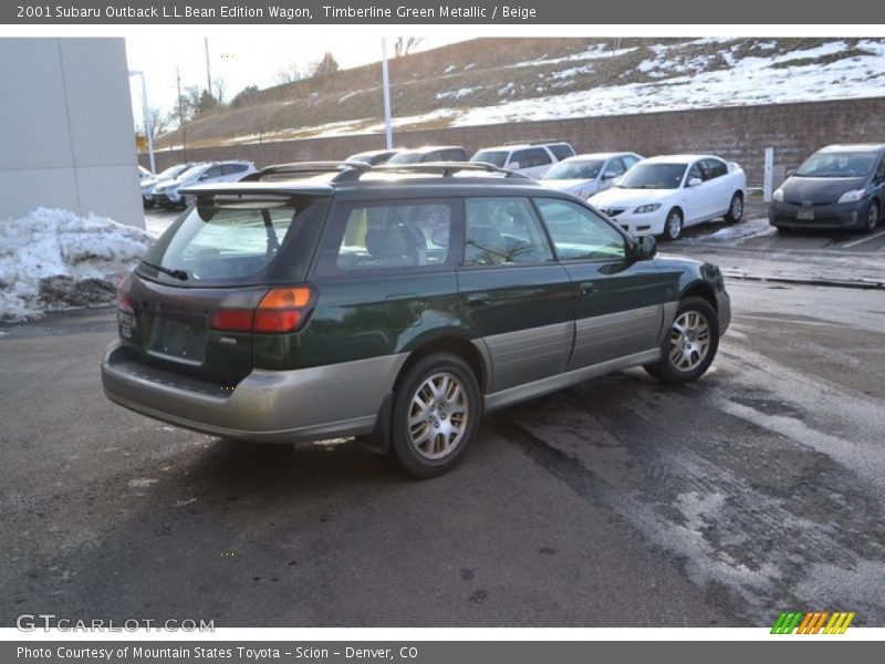 Timberline Green Metallic / Beige 2001 Subaru Outback L.L.Bean Edition Wagon