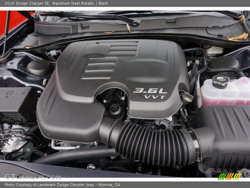 Maximum Steel Metallic / Black 2016 Dodge Charger SE