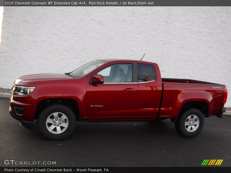  2016 Colorado WT Extended Cab 4x4 Red Rock Metallic