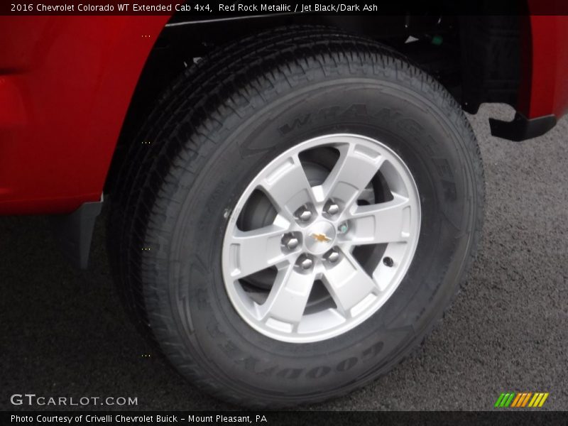 Red Rock Metallic / Jet Black/Dark Ash 2016 Chevrolet Colorado WT Extended Cab 4x4