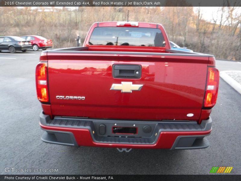 Red Rock Metallic / Jet Black/Dark Ash 2016 Chevrolet Colorado WT Extended Cab 4x4