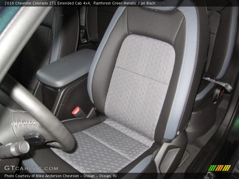 Rainforest Green Metallic / Jet Black 2016 Chevrolet Colorado Z71 Extended Cab 4x4