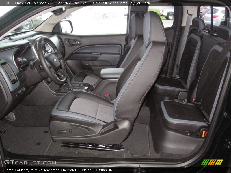 Rainforest Green Metallic / Jet Black 2016 Chevrolet Colorado Z71 Extended Cab 4x4