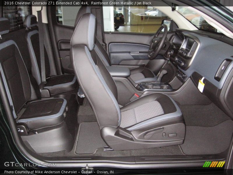 Rainforest Green Metallic / Jet Black 2016 Chevrolet Colorado Z71 Extended Cab 4x4