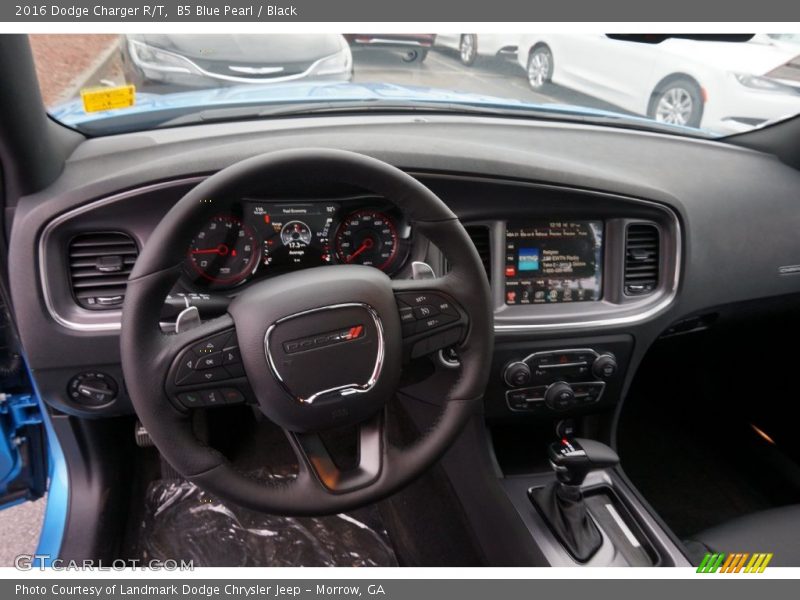 B5 Blue Pearl / Black 2016 Dodge Charger R/T