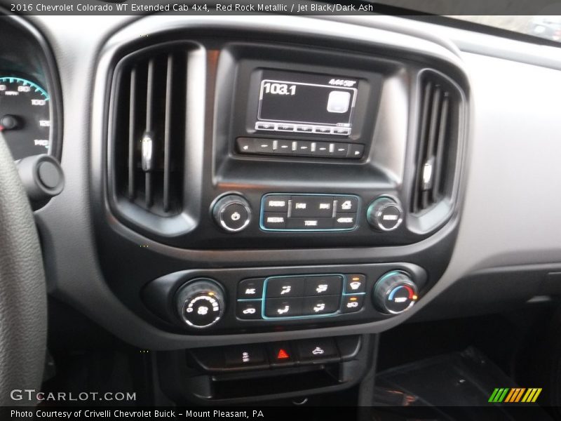 Red Rock Metallic / Jet Black/Dark Ash 2016 Chevrolet Colorado WT Extended Cab 4x4