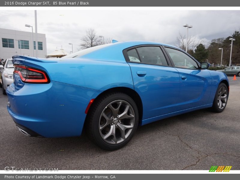 B5 Blue Pearl / Black 2016 Dodge Charger SXT