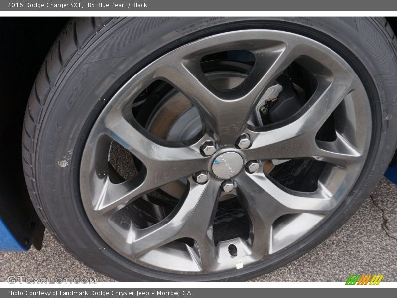 B5 Blue Pearl / Black 2016 Dodge Charger SXT