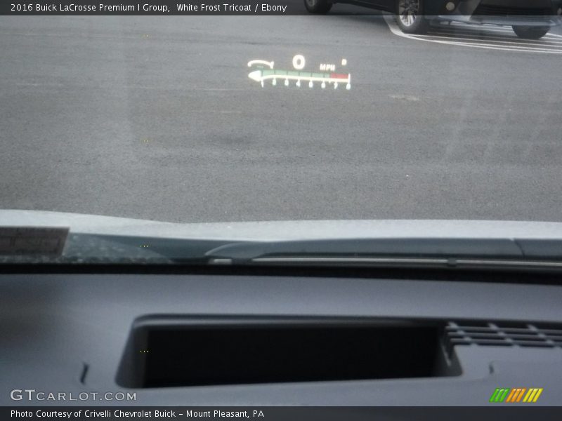 White Frost Tricoat / Ebony 2016 Buick LaCrosse Premium I Group