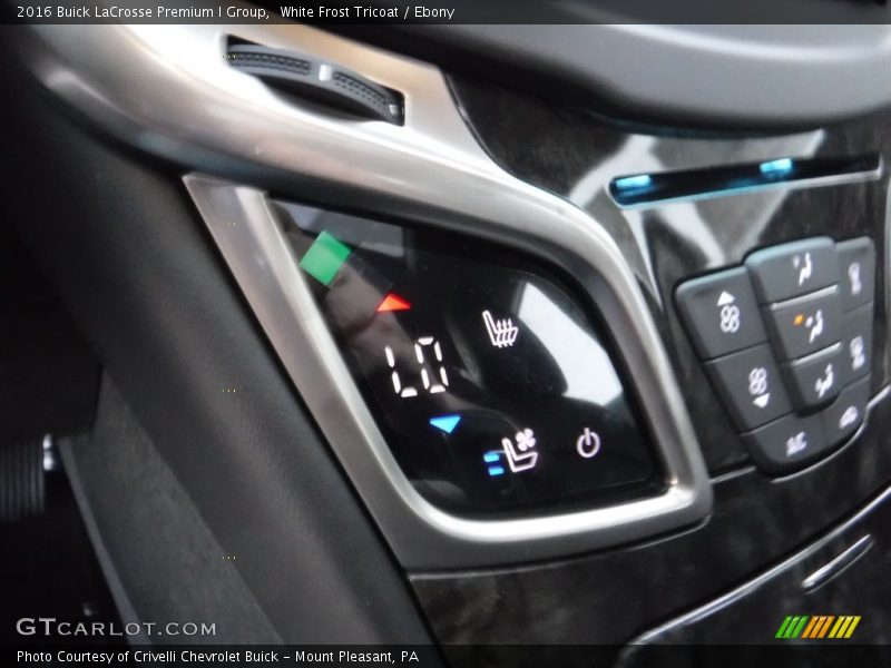 White Frost Tricoat / Ebony 2016 Buick LaCrosse Premium I Group