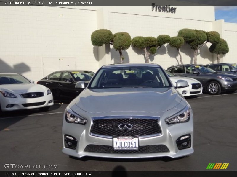 Liquid Platinum / Graphite 2015 Infiniti Q50 S 3.7